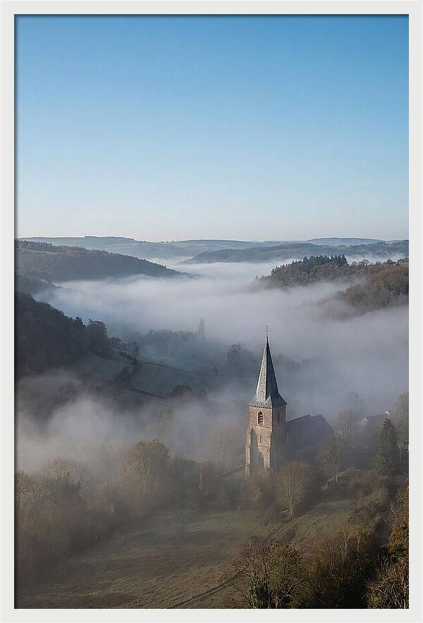 Valley Embraced By Morning Fog