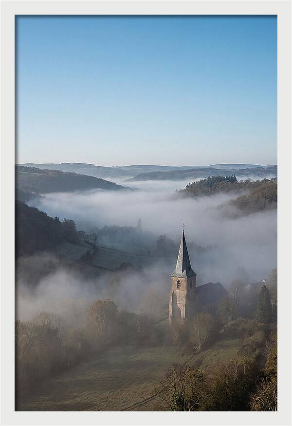 Valley Embraced By Morning Fog