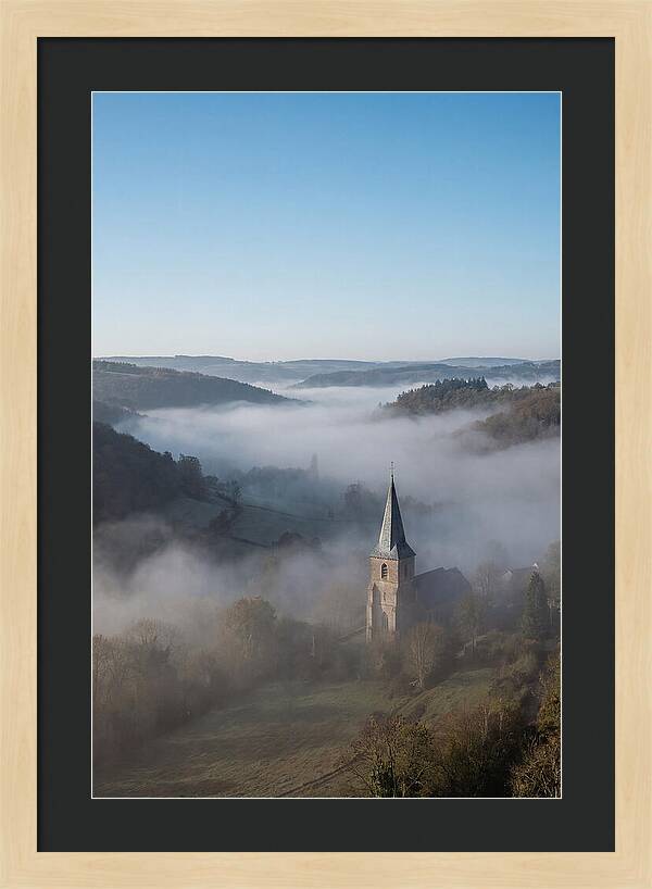 Valley Embraced By Morning Fog
