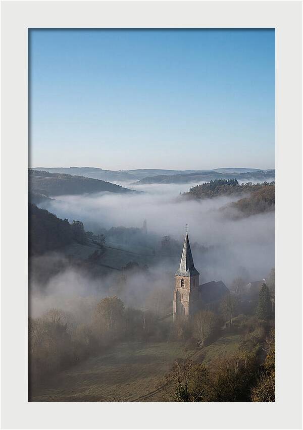 Valley Embraced By Morning Fog
