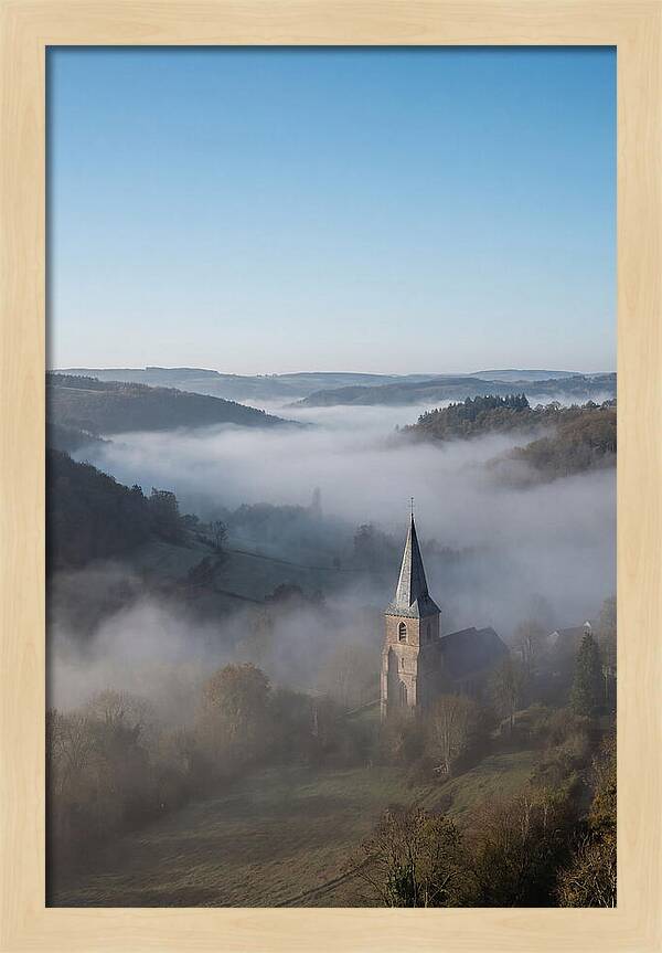 Valley Embraced By Morning Fog