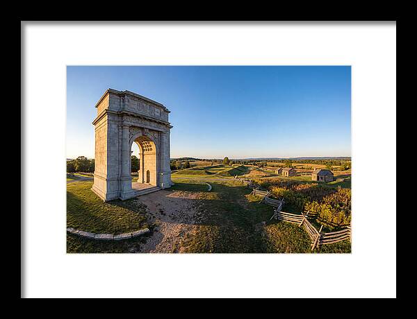 Valley Forge Monument At Dusk