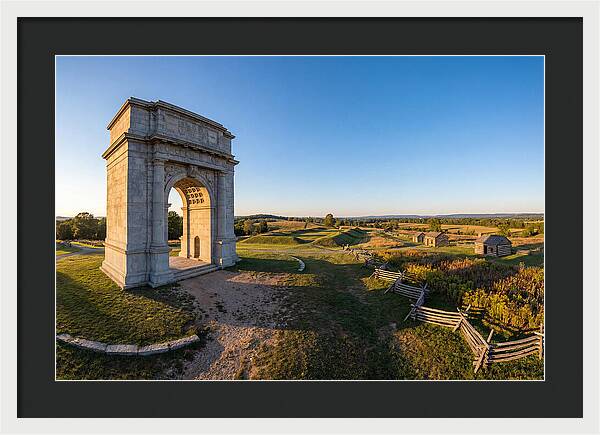 Valley Forge Monument At Dusk