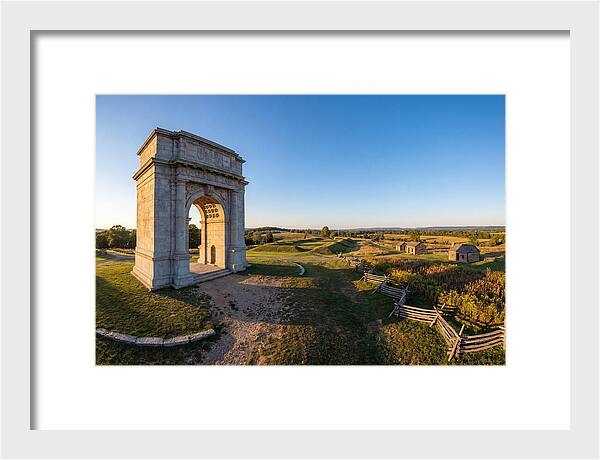 Valley Forge Monument At Dusk