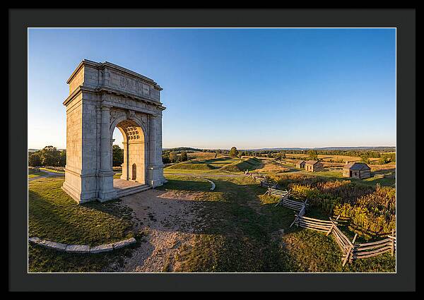 Valley Forge Monument At Dusk