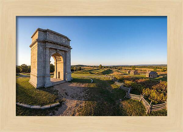 Valley Forge Monument At Dusk