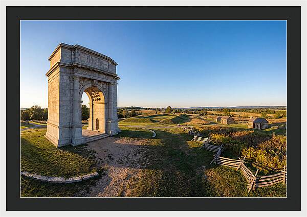 Valley Forge Monument At Dusk