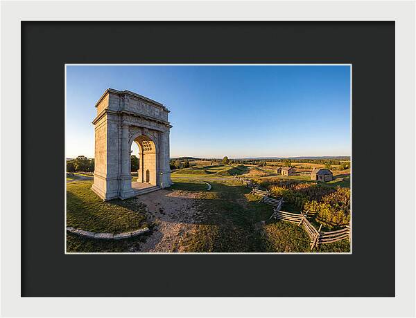 Valley Forge Monument At Dusk