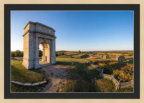 Valley Forge Monument At Dusk