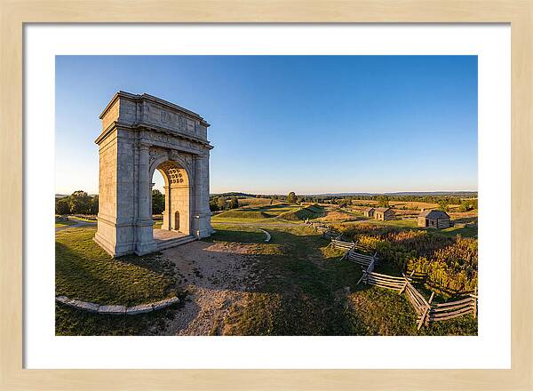 Valley Forge Monument At Dusk