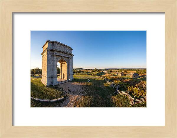 Valley Forge Monument At Dusk