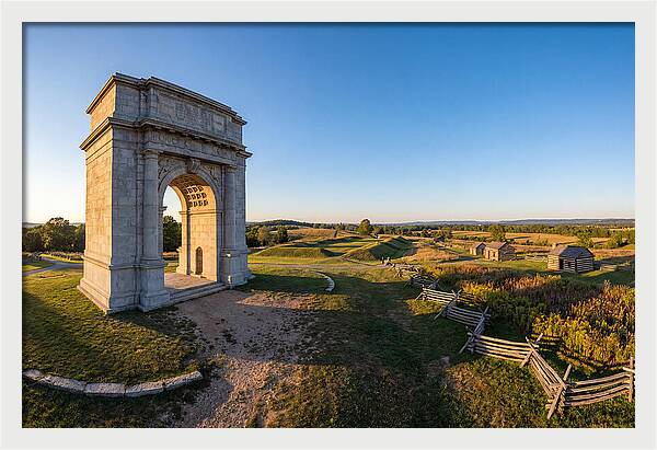 Valley Forge Monument At Dusk