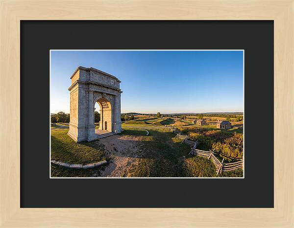 Valley Forge Monument At Dusk