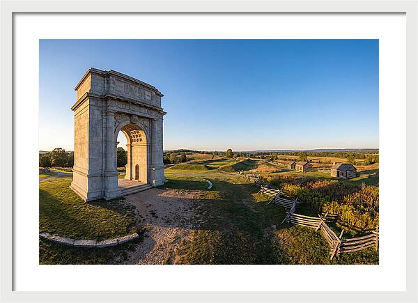 Valley Forge Monument At Dusk