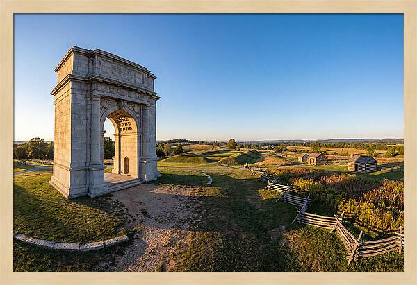 Valley Forge Monument At Dusk