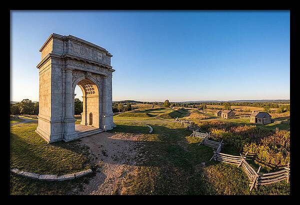 Valley Forge Monument At Dusk