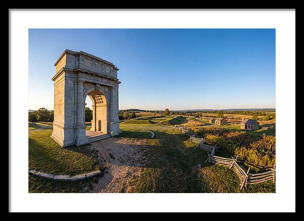 Valley Forge Monument At Dusk