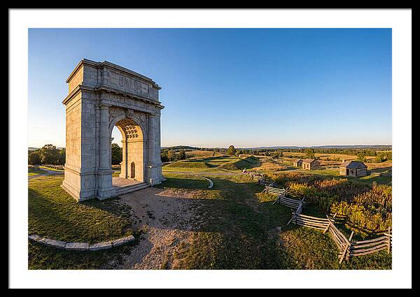 Valley Forge Monument At Dusk