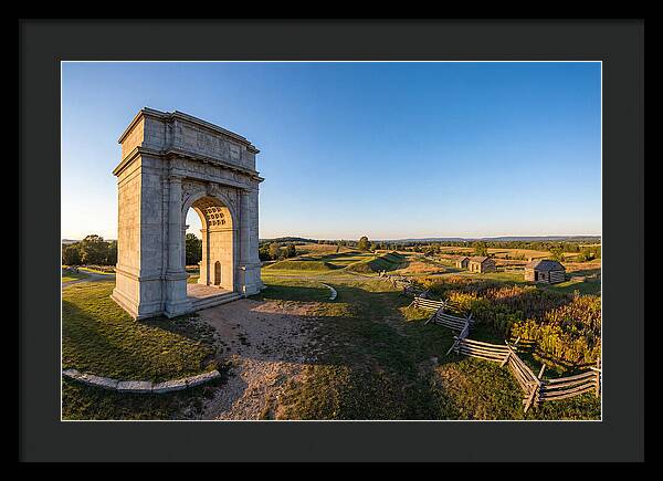 Valley Forge Monument At Dusk