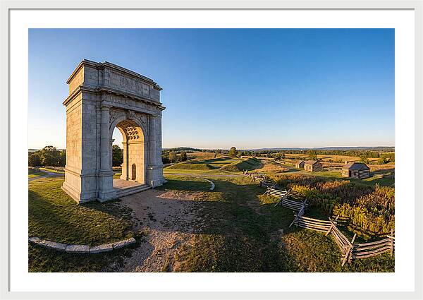 Valley Forge Monument At Dusk