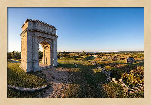 Valley Forge Monument At Dusk