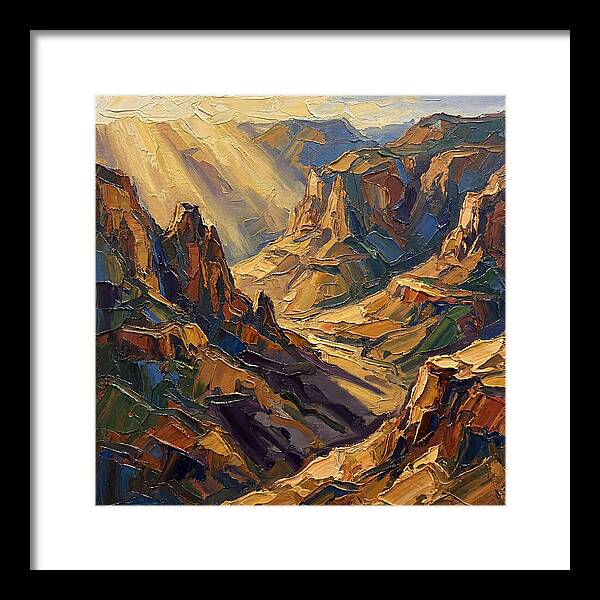 Valley View In Golden Light