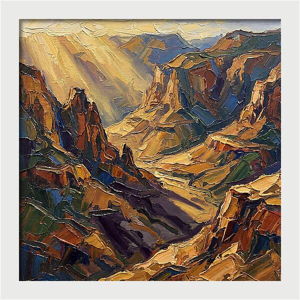 Valley View In Golden Light