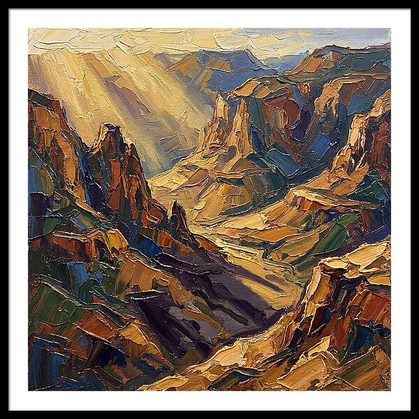 Valley View In Golden Light