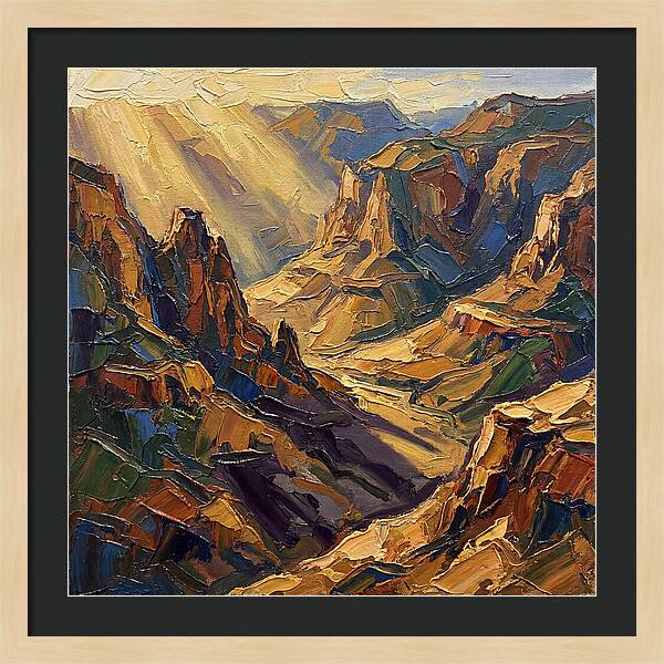 Valley View In Golden Light