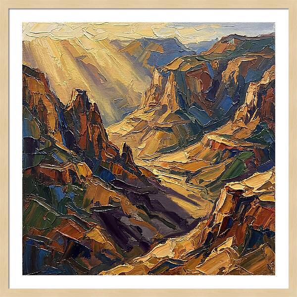 Valley View In Golden Light