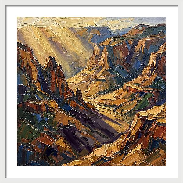 Valley View In Golden Light