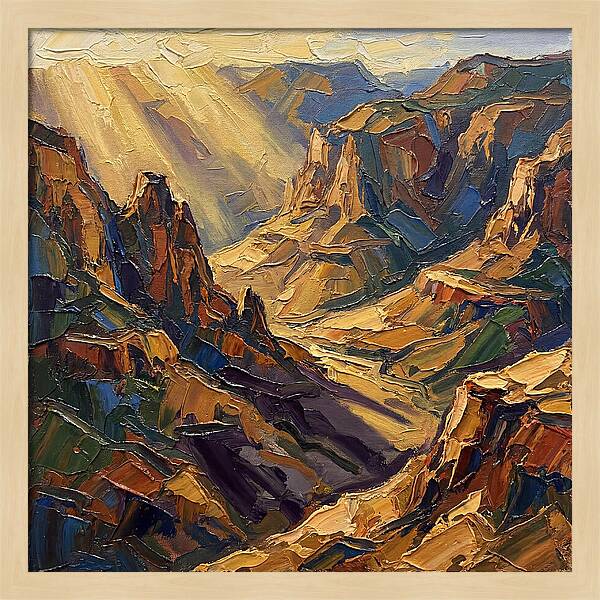 Valley View In Golden Light