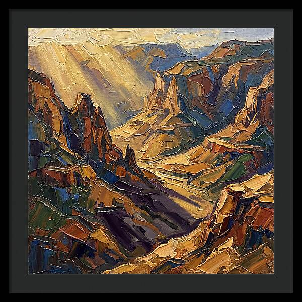 Valley View In Golden Light