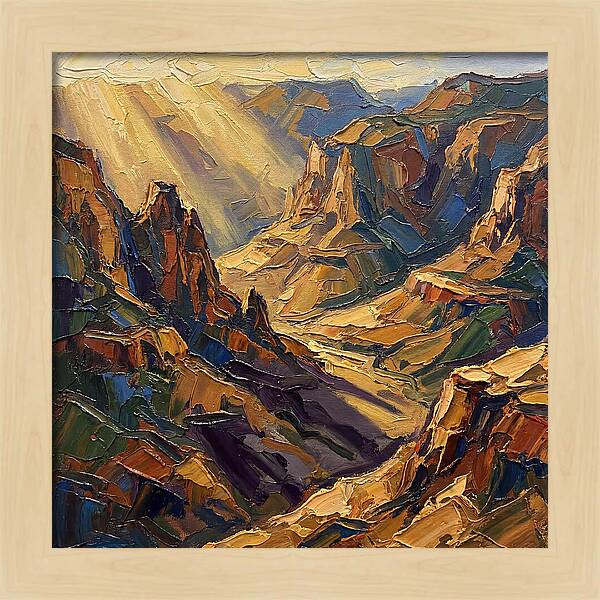 Valley View In Golden Light