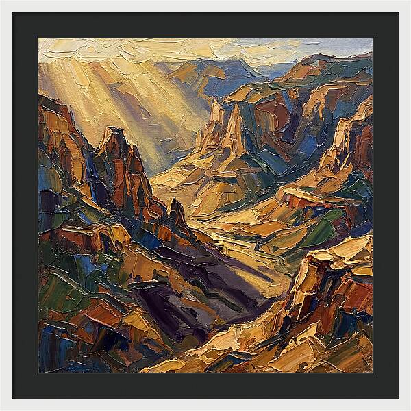 Valley View In Golden Light