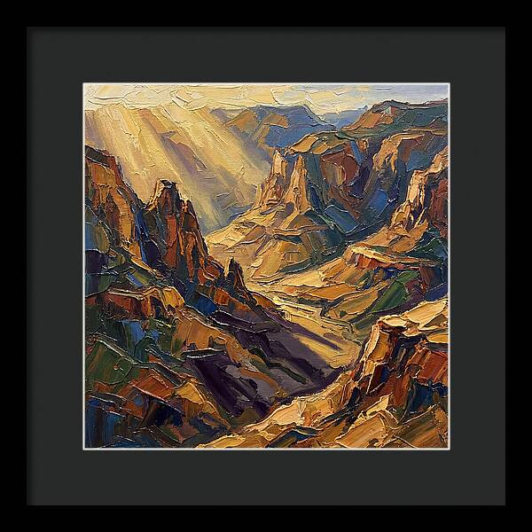 Valley View In Golden Light
