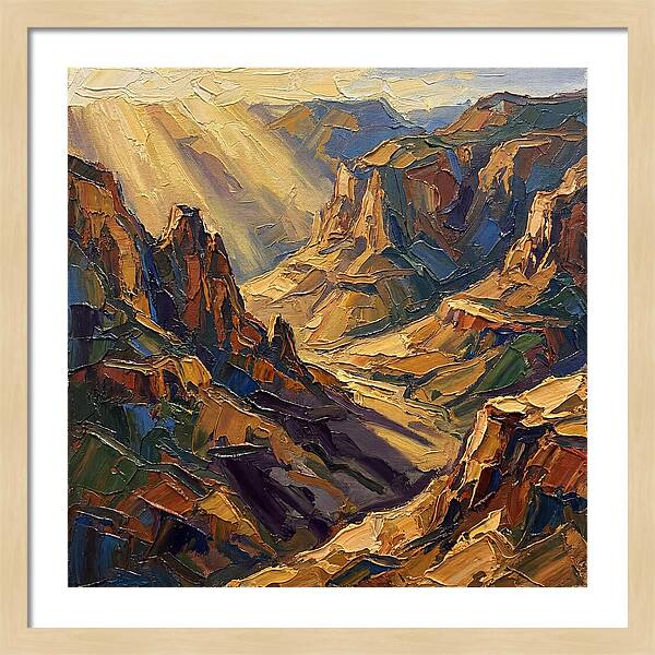 Valley View In Golden Light