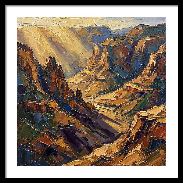 Valley View In Golden Light