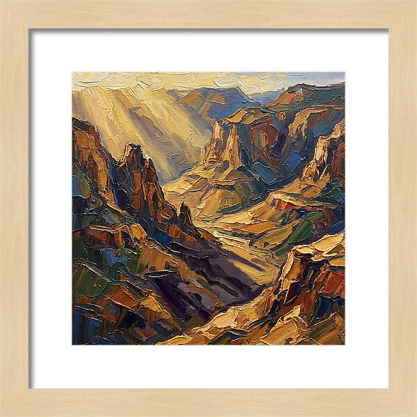 Valley View In Golden Light