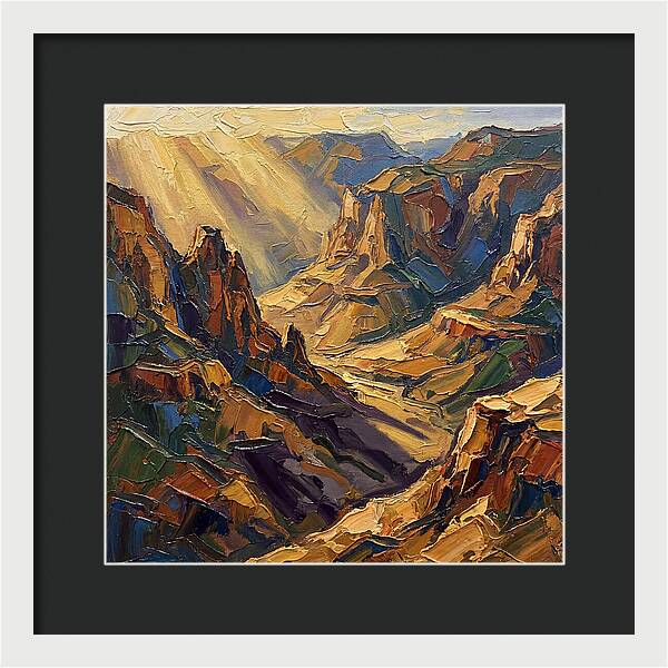 Valley View In Golden Light
