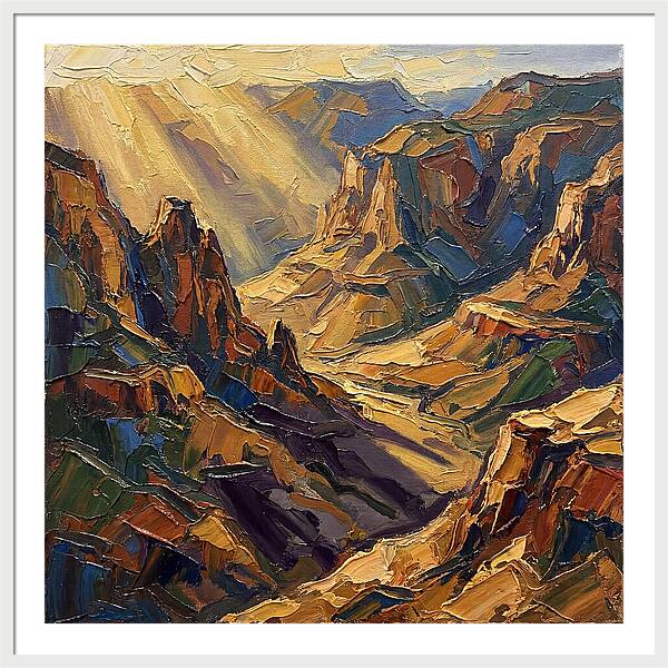 Valley View In Golden Light