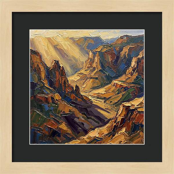 Valley View In Golden Light