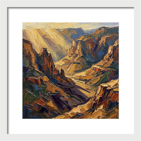 Valley View In Golden Light