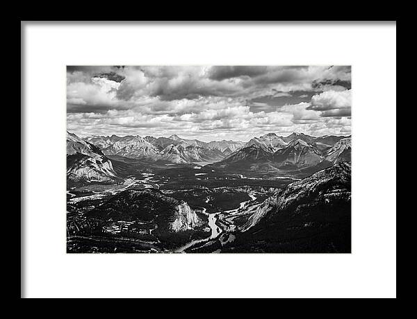 Valley Vista In Black And White