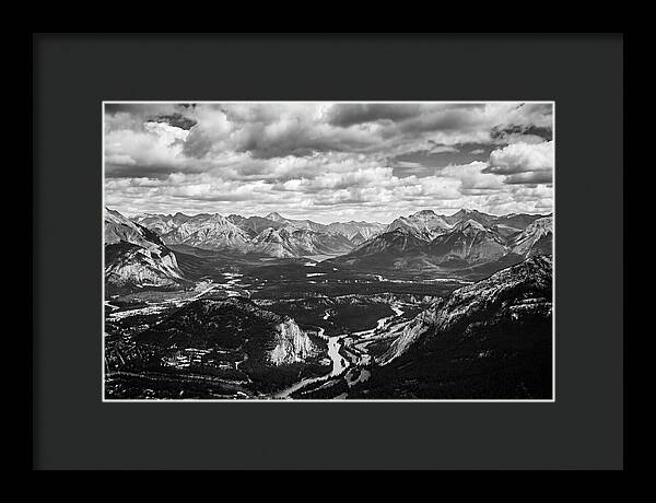 Valley Vista In Black And White