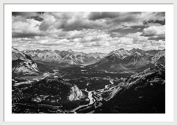 Valley Vista In Black And White