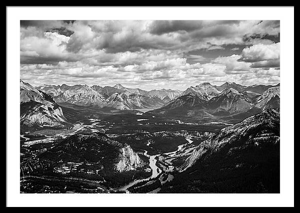 Valley Vista In Black And White
