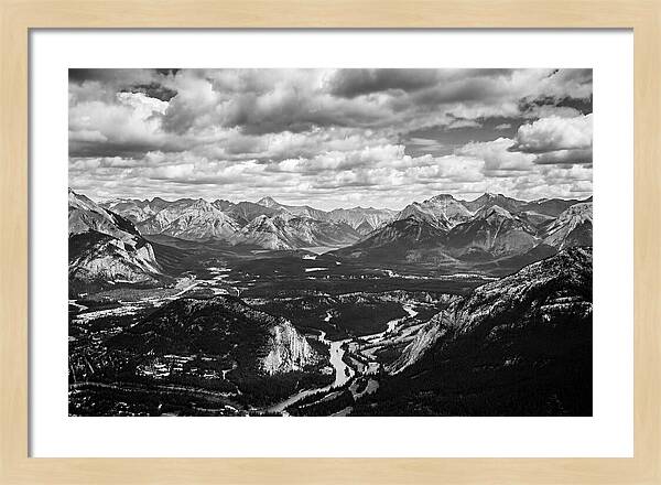 Valley Vista In Black And White