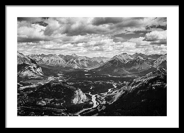 Valley Vista In Black And White