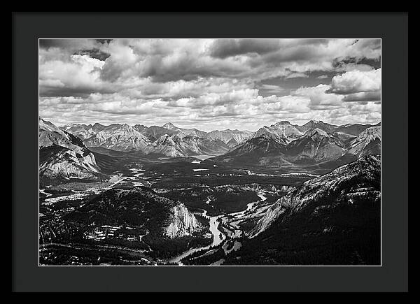 Valley Vista In Black And White